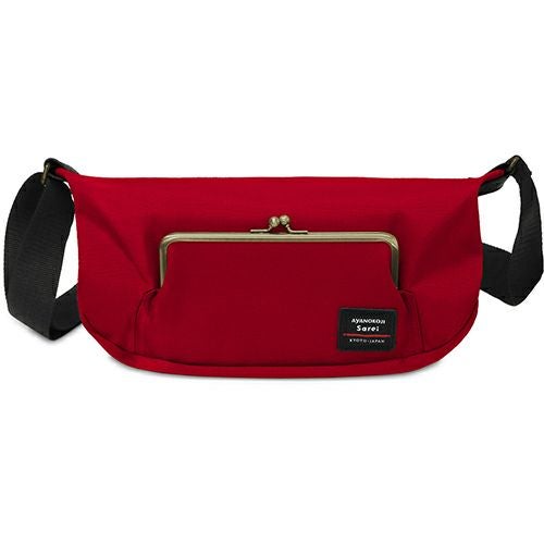 在庫商品】がま口ポケット付き斜め掛けショルダーバッグ【Sarei