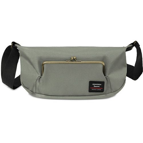 在庫商品】がま口ポケット付き斜め掛けショルダーバッグ【Sarei