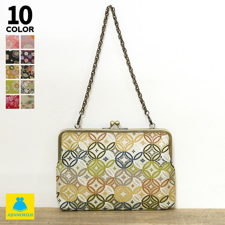 在庫商品】がま口手帳ケース【金襴】 [M便 1/2] | がま口の専門店