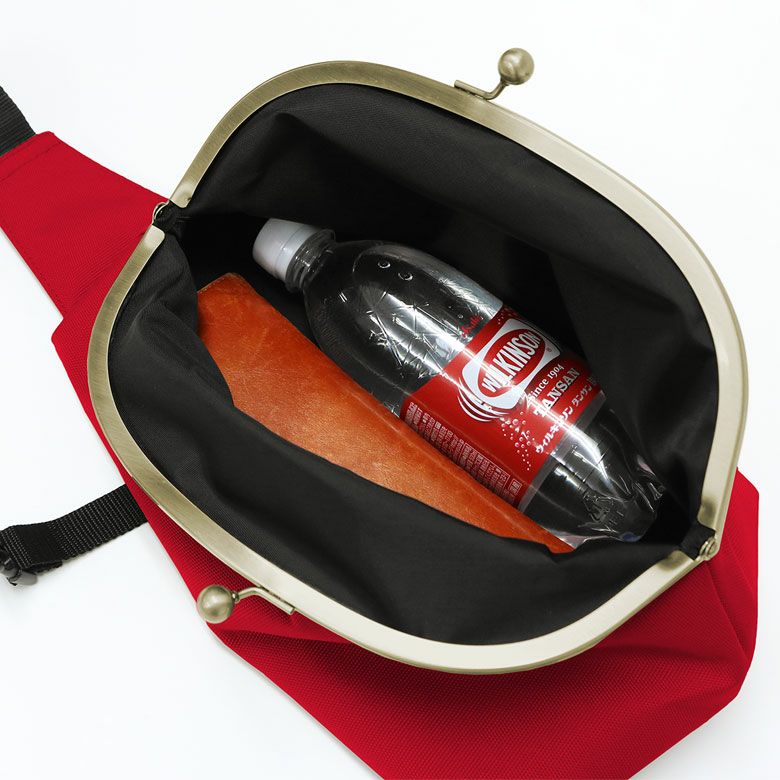 在庫商品】ドロップ型がま口ボディバッグ【Sarei コーデュラ（R）re