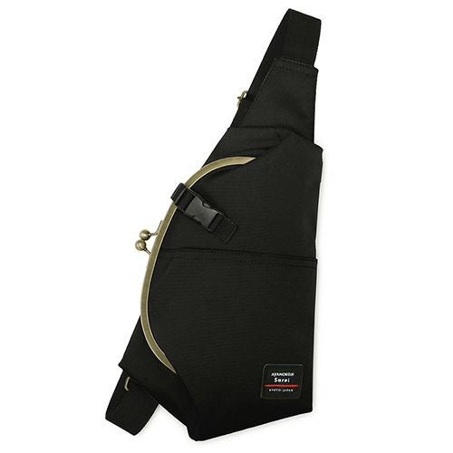 在庫商品】ドロップ型がま口ボディバッグ【Sarei コーデュラ（R）re