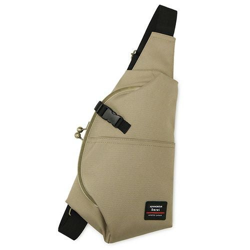 在庫商品】ドロップ型がま口ボディバッグ【Sarei コーデュラ（R）re