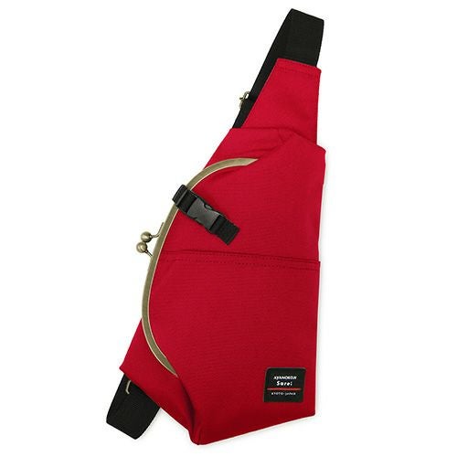 在庫商品】ドロップ型がま口ボディバッグ【Sarei コーデュラ（R）re