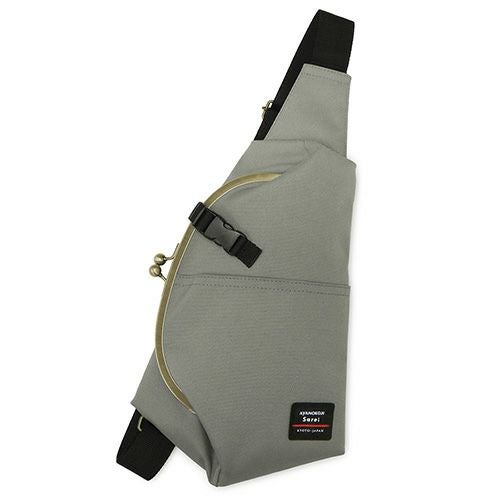 在庫商品】ドロップ型がま口ボディバッグ【Sarei コーデュラ（R）re