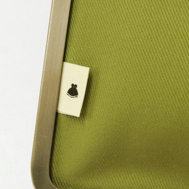 がま口ブックカバー 文庫/A6/360P対応【帆布・がまの実】生地アップ