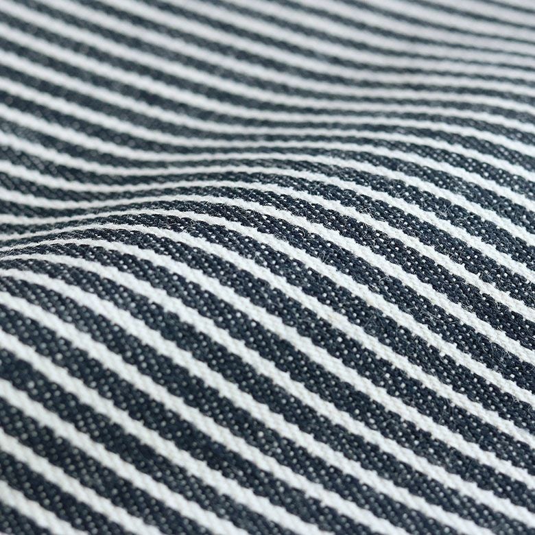 がま口ブックカバー 文庫/A6/360P対応【綿布・ヒッコリー】生地アップ