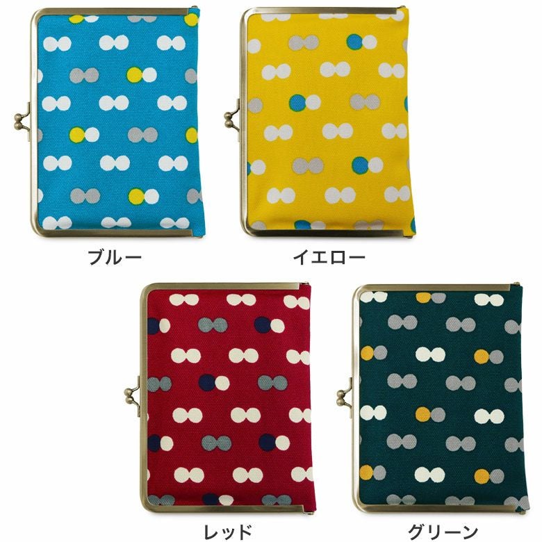 在庫商品】がま口ブックカバー 文庫/A6/360P対応【帆布・にこだま柄