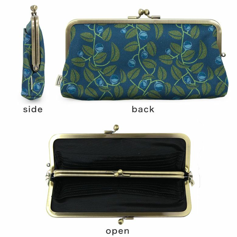 在庫商品】※旧仕様※ 角丸親子がま口長財布【がまの実】 [M便 9/10