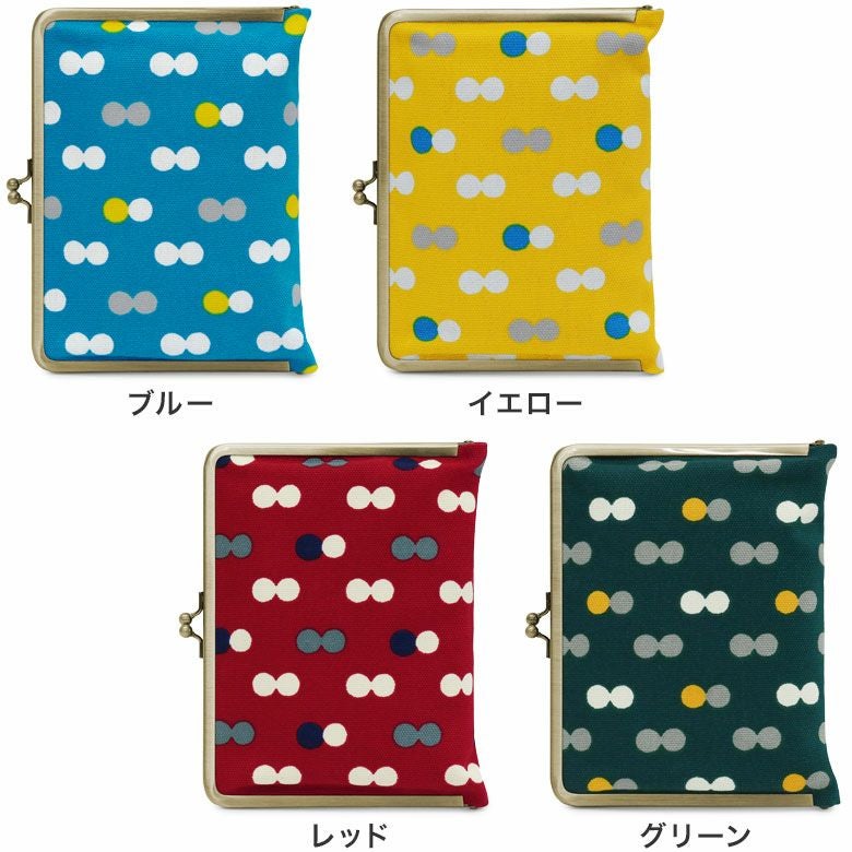 がま口ブックカバー500ページ用 文庫/A6/500P対応【帆布・にこだま柄】