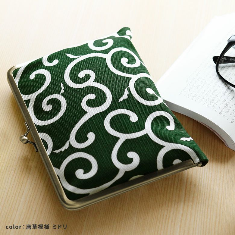 在庫商品】がま口ブックカバー500ページ用 文庫/A6/500P対応【帆布