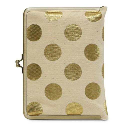 がま口ブックカバー500ページ用 文庫/A6/500P対応【帆布・HAKUドット】