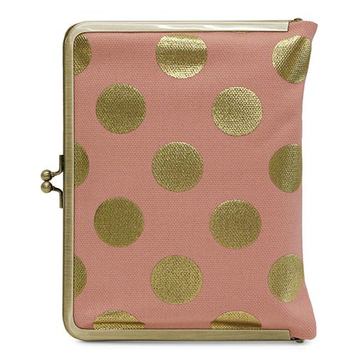 がま口ブックカバー500ページ用 文庫/A6/500P対応【帆布・HAKUドット】