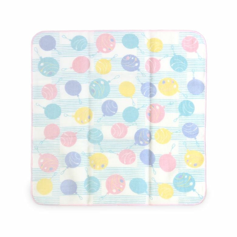 ガーゼ＆タオルのハンカチ【水よーよー】全体