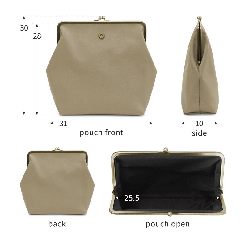 がま口縦型ワンショルダーバッグ【Sarei コーデュラ(R) re/cor(TM)（コーデュラレコー）・MONTANA（N）】