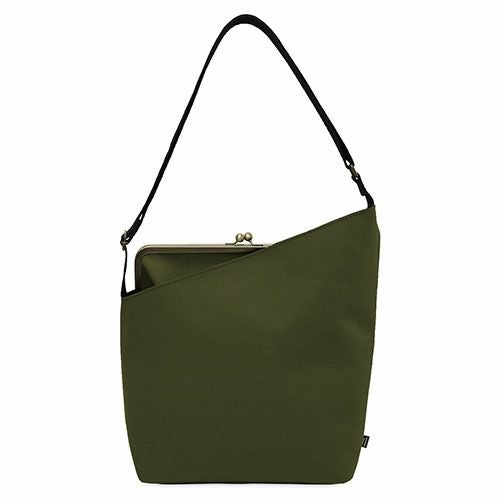 がま口縦型ワンショルダーバッグ【Sarei コーデュラ（R）re/cor（TM）（コーデュラレコー）】