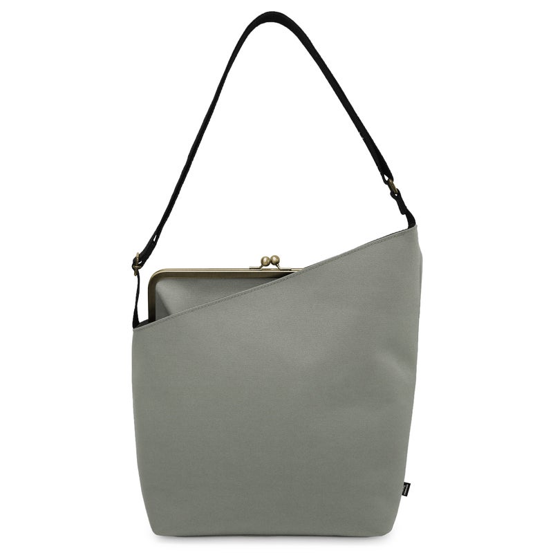 がま口縦型ワンショルダーバッグ【Sarei コーデュラ(R) re/cor(TM)（コーデュラレコー）・MONTANA（N）】