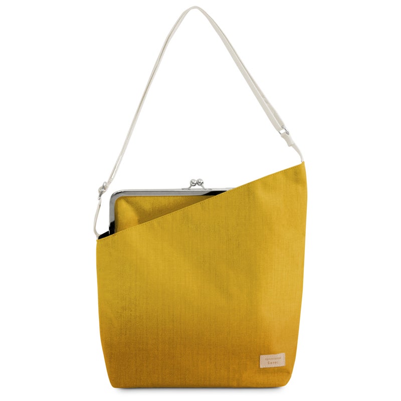 がま口縦型ワンショルダーバッグ【Sarei コーデュラ(R) re/cor(TM)（コーデュラレコー）・MONTANA（N）】