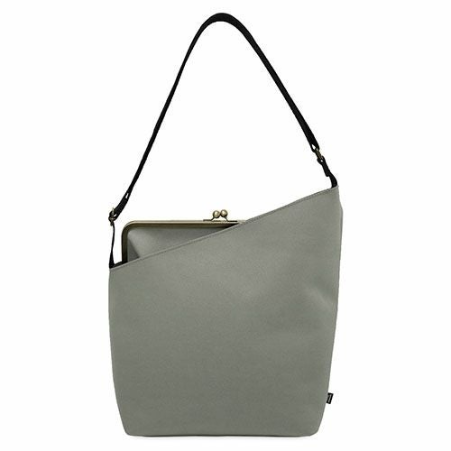 がま口縦型ワンショルダーバッグ【Sarei コーデュラ（R）re/cor（TM）（コーデュラレコー）】