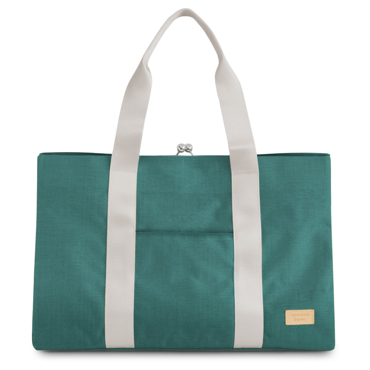 在庫商品】がま口スクエアトートバッグ（L）【Sarei コーデュラ(R) re