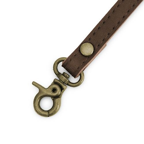 在庫商品】ポシェット用 1cm幅 1本線送り合皮ベルト 74.5～137cm（豆