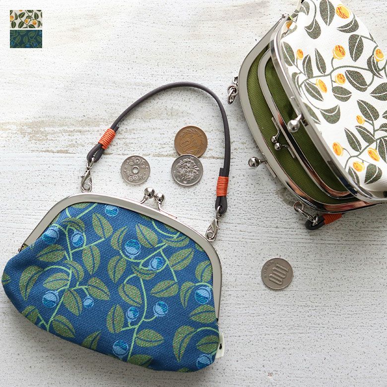 革ヒモ付き親子がま口財布｜AYANOKOJI