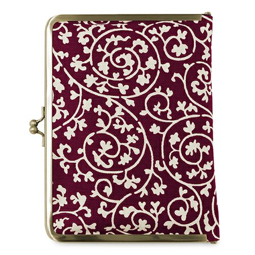 がま口ブックカバー500ページ用 文庫/A6/500P対応【帆布・蛸唐草】