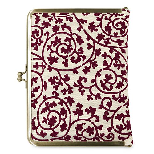 がま口ブックカバー500ページ用 文庫/A6/500P対応【帆布・蛸唐草】