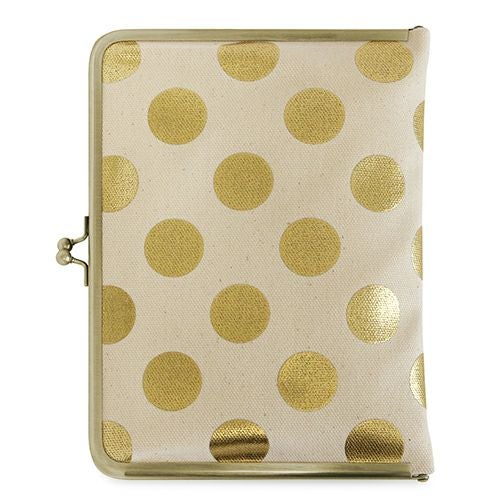 在庫商品】ブックカバー型がま口多機能ケース B6/360P対応 【帆布