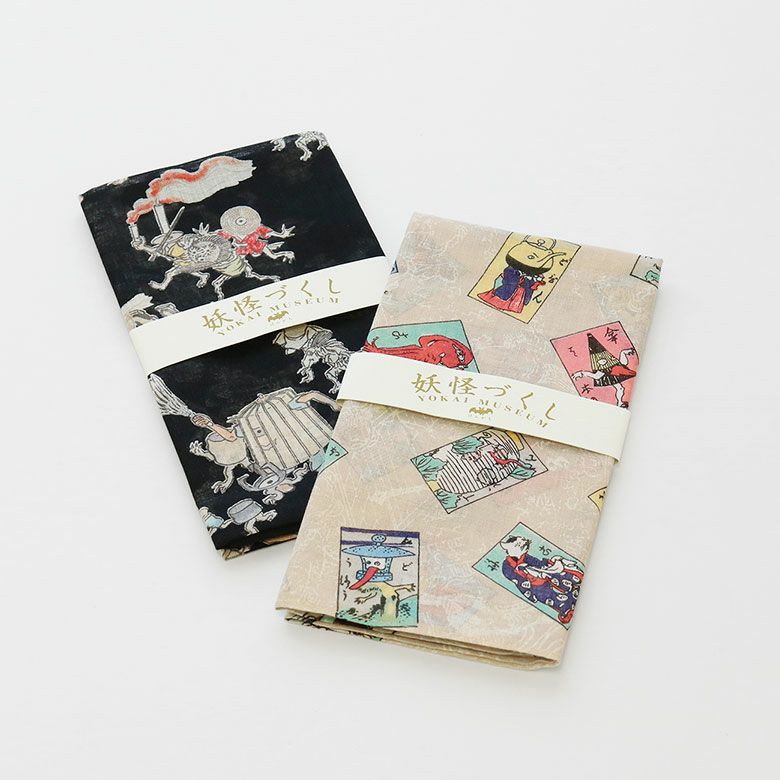 在庫商品】 ハンカチ 【妖怪づくし】 [M便 1/6] | がま口の専門店