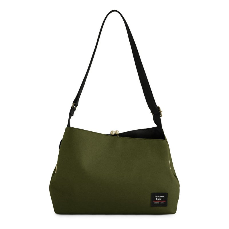 がま口スマートワンショルダーバッグ【Sarei コーデュラ(R) re/cor(TM)（コーデュラレコー）・MONTANA】