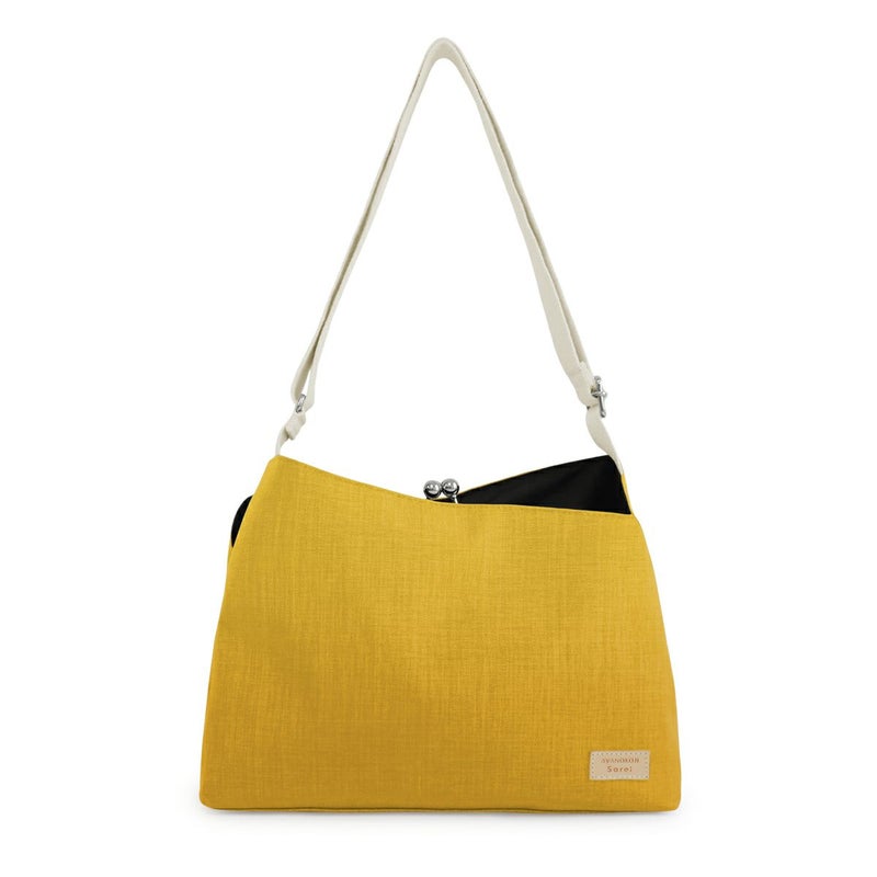 がま口スマートワンショルダーバッグ【Sarei コーデュラ(R) re/cor(TM)（コーデュラレコー）・MONTANA】