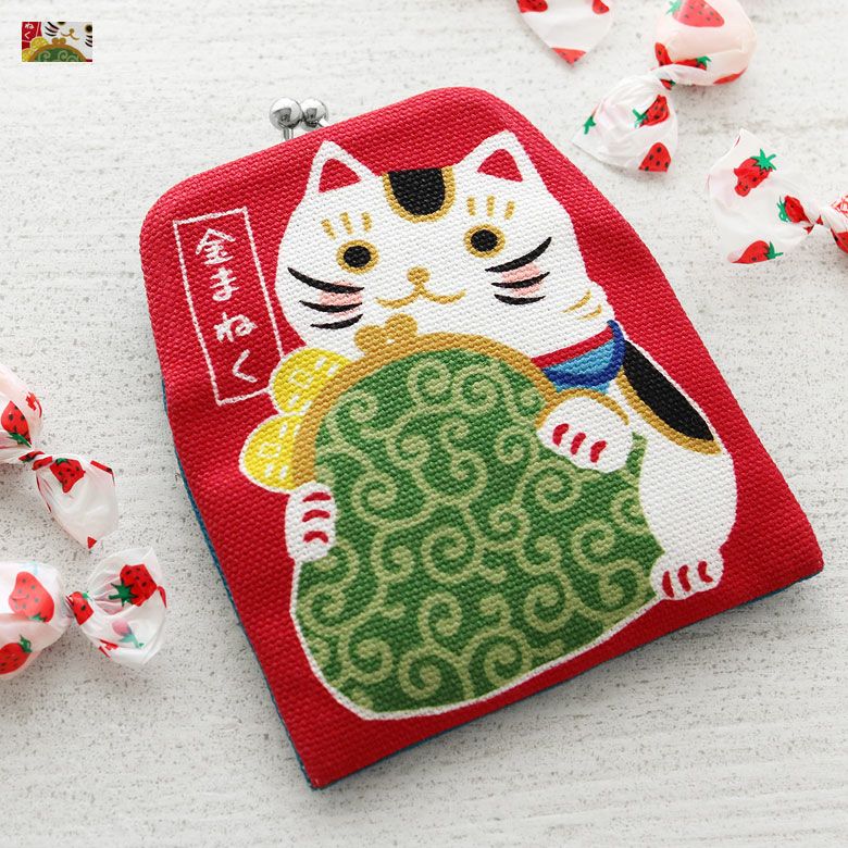 在庫商品】がまポチ袋 がまにゃんこ [M便 1/10] | がま口の専門店