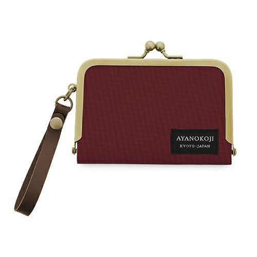 ストラップ付き横型がま口パスケース【コーデュラ（R）】