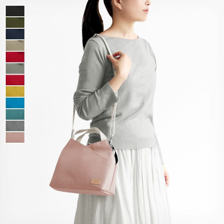 がま口レイヤードショルダーバッグ【Sarei コーデュラ(R) re/cor(TM)（コーデュラレコー）・MONTANA（N）】