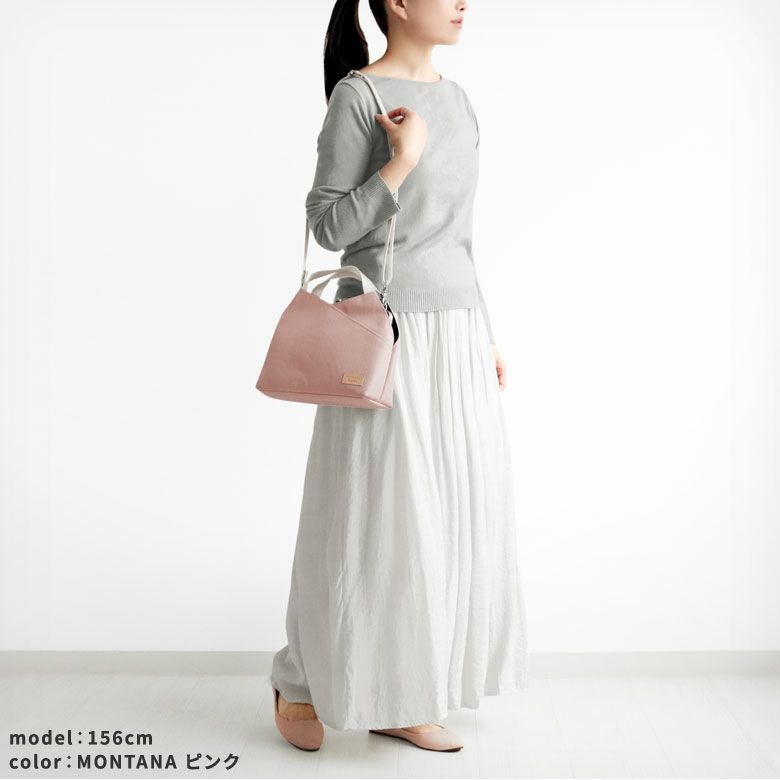 がま口レイヤードショルダーバッグ【Sarei コーデュラ(R) re/cor(TM)（コーデュラレコー）・MONTANA】