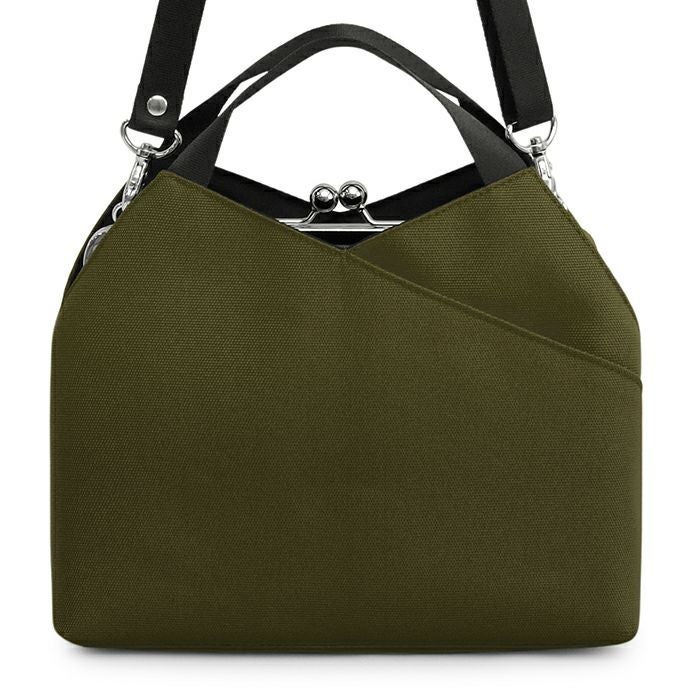 がま口レイヤードショルダーバッグ【Sarei コーデュラ(R) re/cor(TM)（コーデュラレコー）・MONTANA】