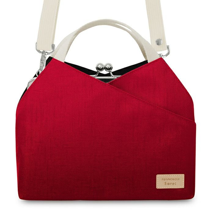 がま口レイヤードショルダーバッグ【Sarei コーデュラ(R) re/cor(TM)（コーデュラレコー）・MONTANA】