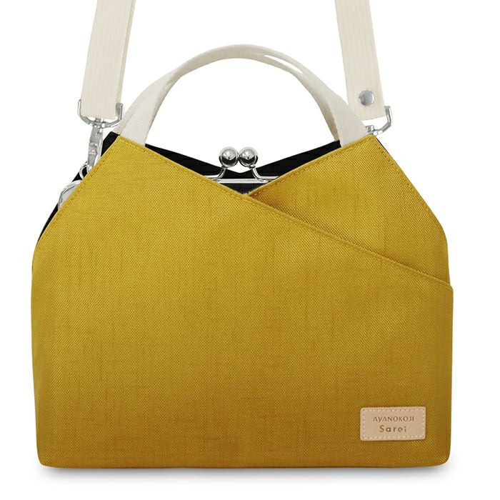 がま口レイヤードショルダーバッグ【Sarei コーデュラ(R) re/cor(TM)（コーデュラレコー）・MONTANA】