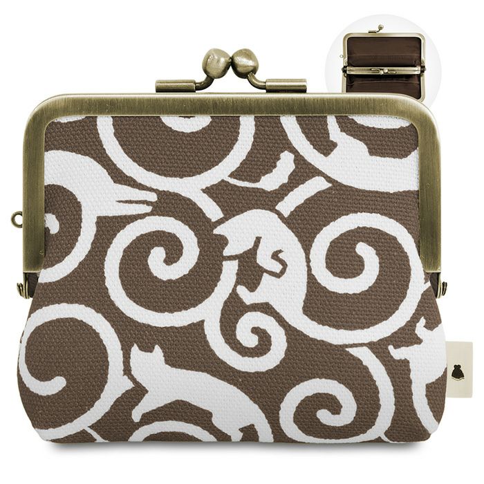 在庫商品】平親子がま口財布【ねこ唐草】 [M便 1/3] | がま口の専門店