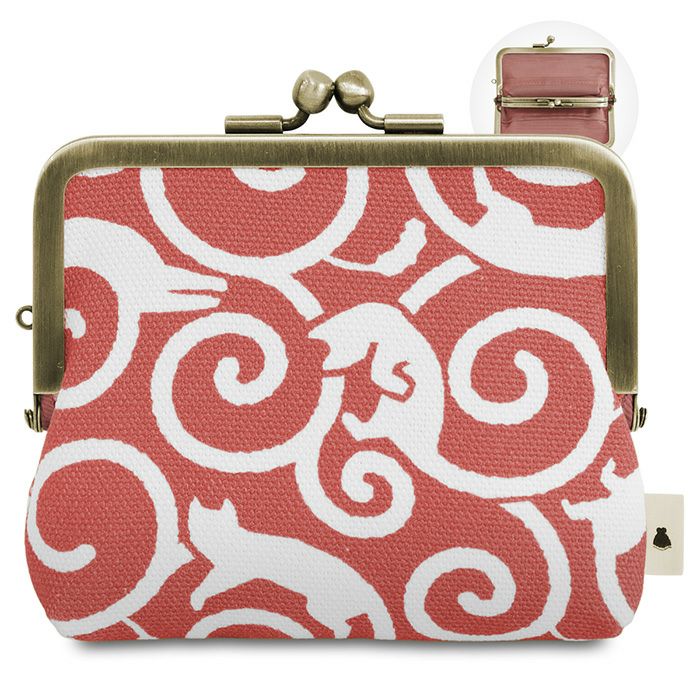 在庫商品】平親子がま口財布【ねこ唐草】 [M便 1/3] | がま口の専門店