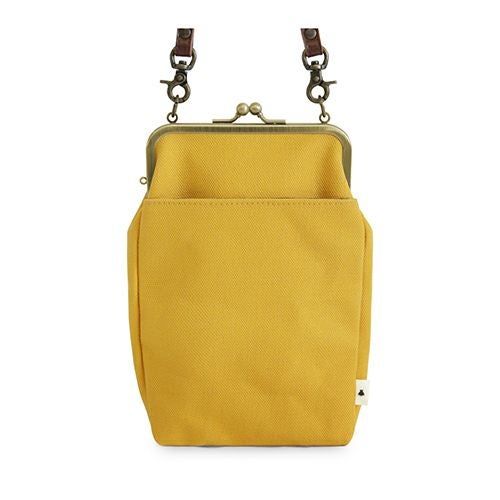 がま口お散歩ポシェット【帆布・無地】