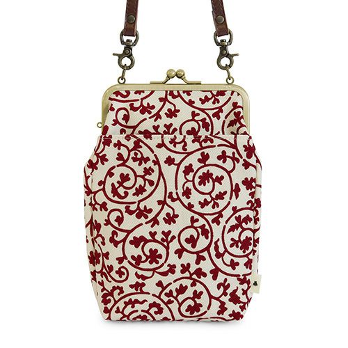 がま口お散歩ポシェット【帆布・蛸唐草】