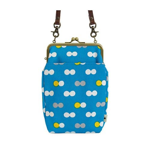 がま口お散歩ポシェット【帆布・にこだま柄】使用イメージ