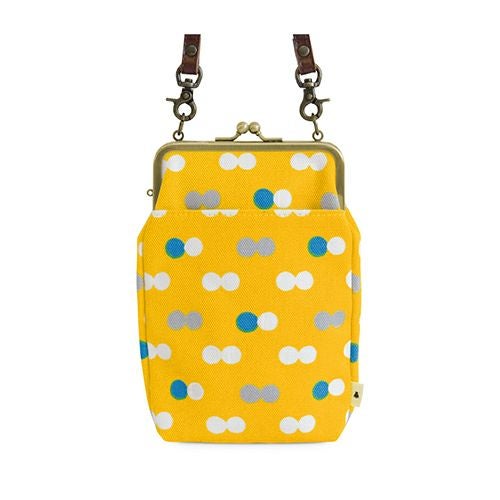 がま口お散歩ポシェット【帆布・にこだま柄】使用イメージ