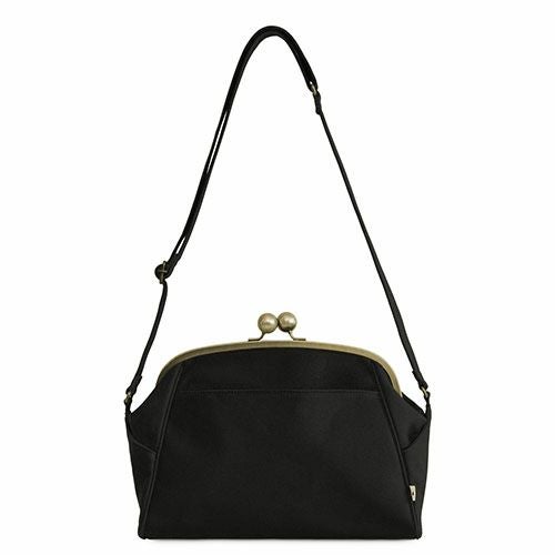 在庫商品】大玉がま口ショルダーバッグ【帆布・無地】 | がま口の専門