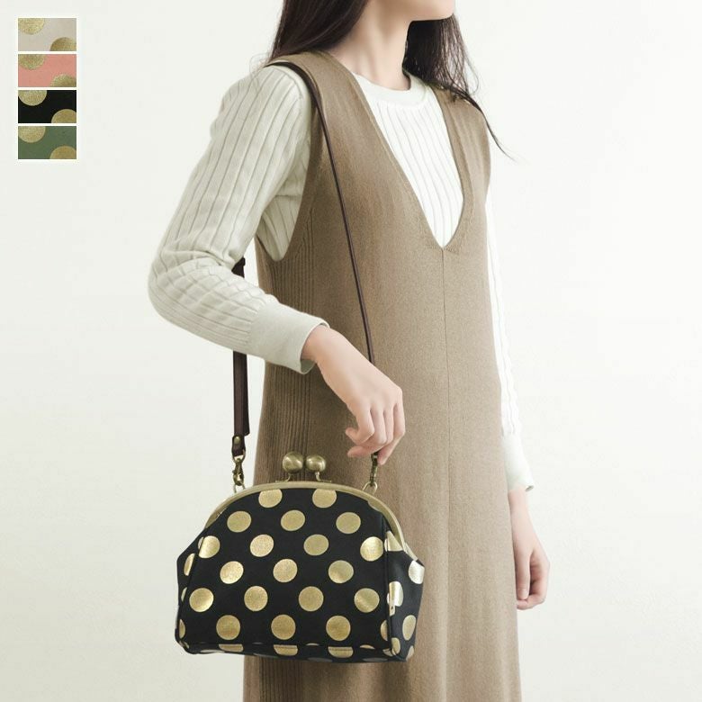 大玉がま口ポシェット｜AYANOKOJI