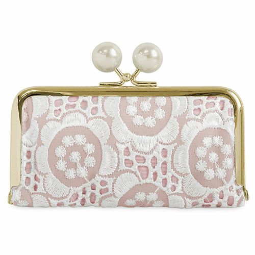 在庫商品】ポケット付きがま口リップケース【ポリッシュレース】 [M便