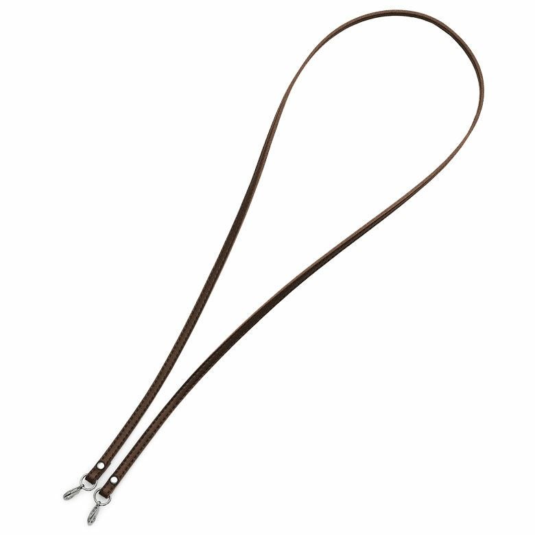 在庫商品】首さげ用 84cm合皮ストラップ 金具：シルバー [M便 1/10