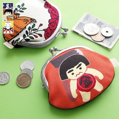 在庫商品】3.3寸がま口財布【ガマグチヨタカと和菓子】 [M便 1/5 