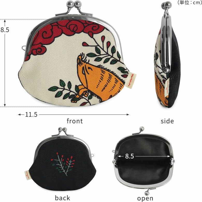 3.3寸がま口財布【アヤノコパッチン】